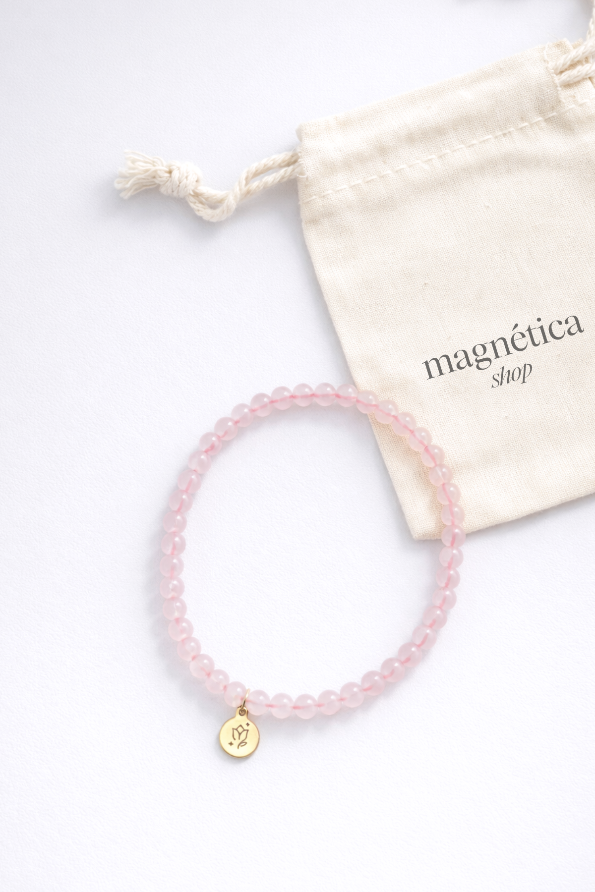 Pulsera de Cuarzo rosa | amor – sanación – calma