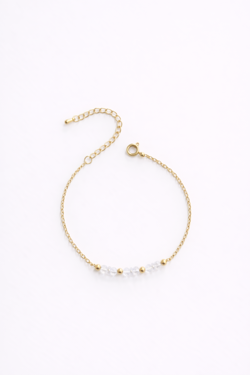 Pulsera dorada de Cristal de roca | claridad – energía – equilibrio