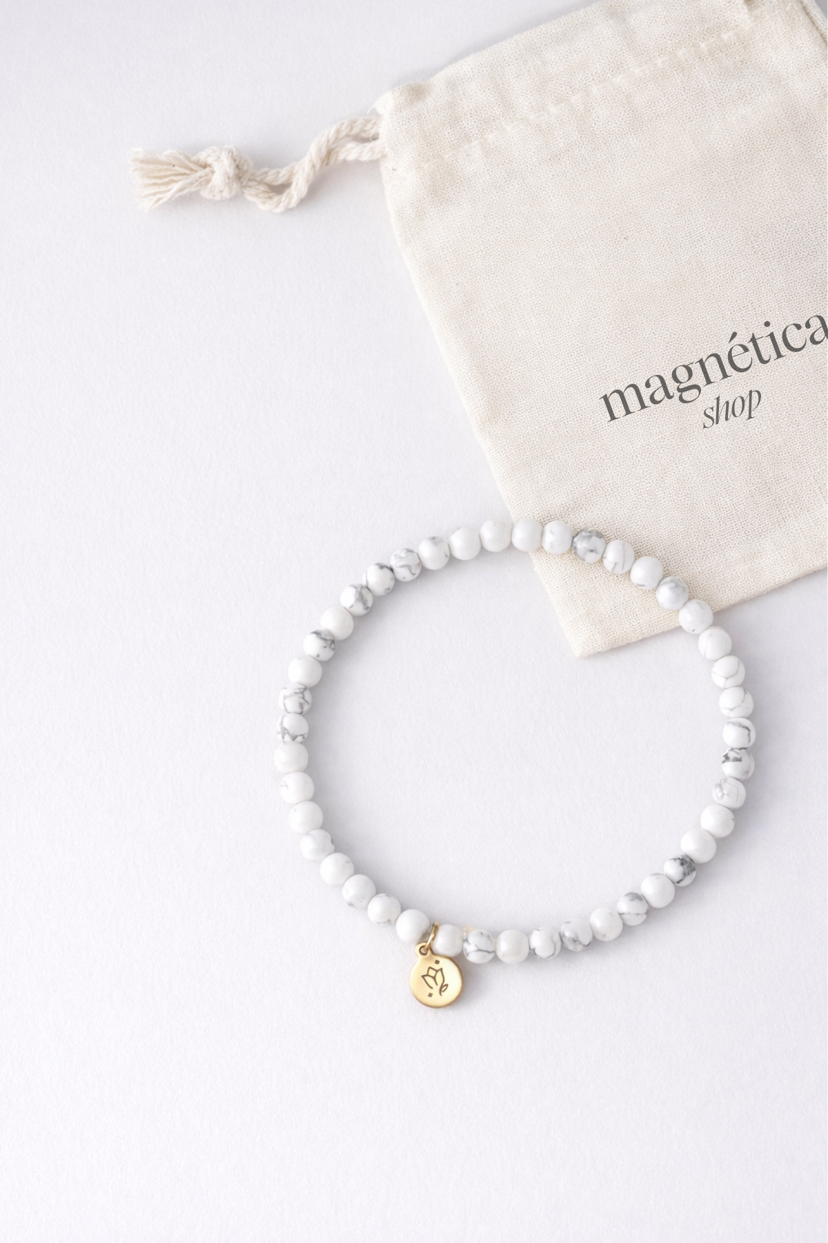 Pulsera de Howlita | ansiedad – calma – mente